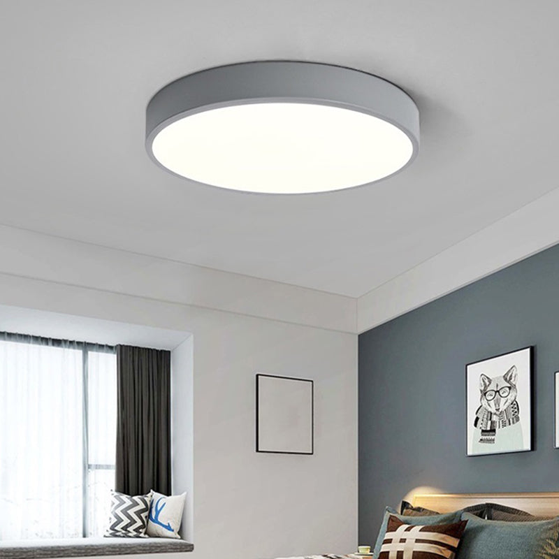 Circular Flush Mount Ceiling Lighting Fixture Modern Acrylic Flush Mount