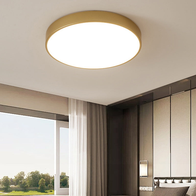Circular Flush Mount Ceiling Lighting Fixture Modern Acrylic Flush Mount
