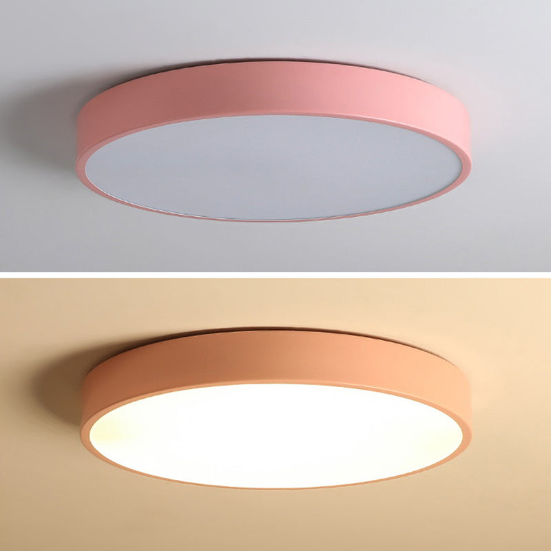 Circular Flush Mount Ceiling Lighting Fixture Modern Acrylic Flush Mount