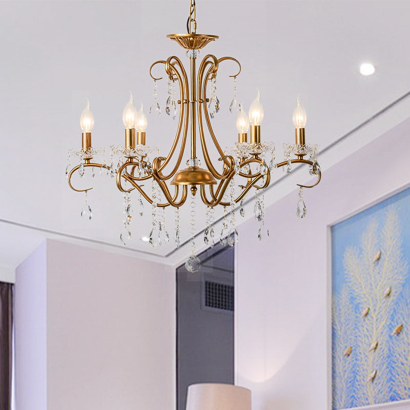Éclairage de lustre de gouttelet