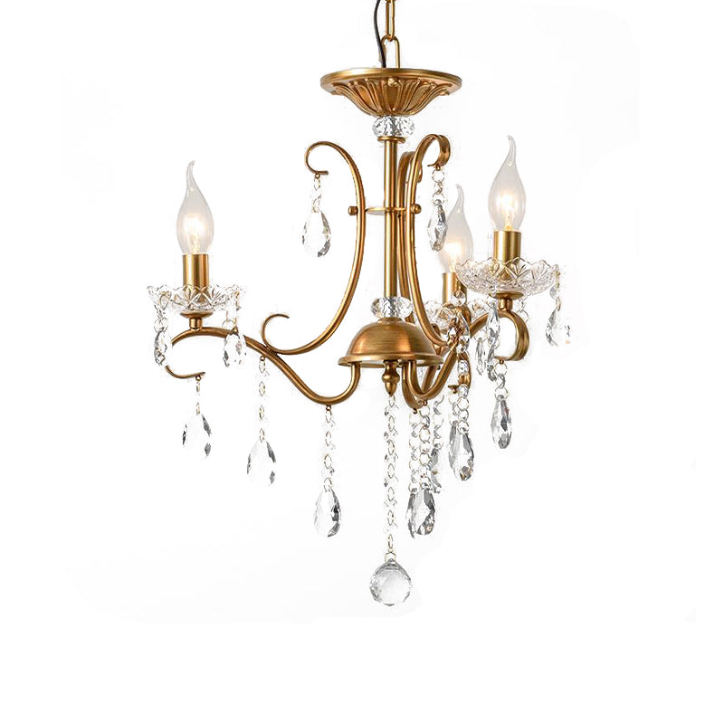 Éclairage de lustre de gouttelet
