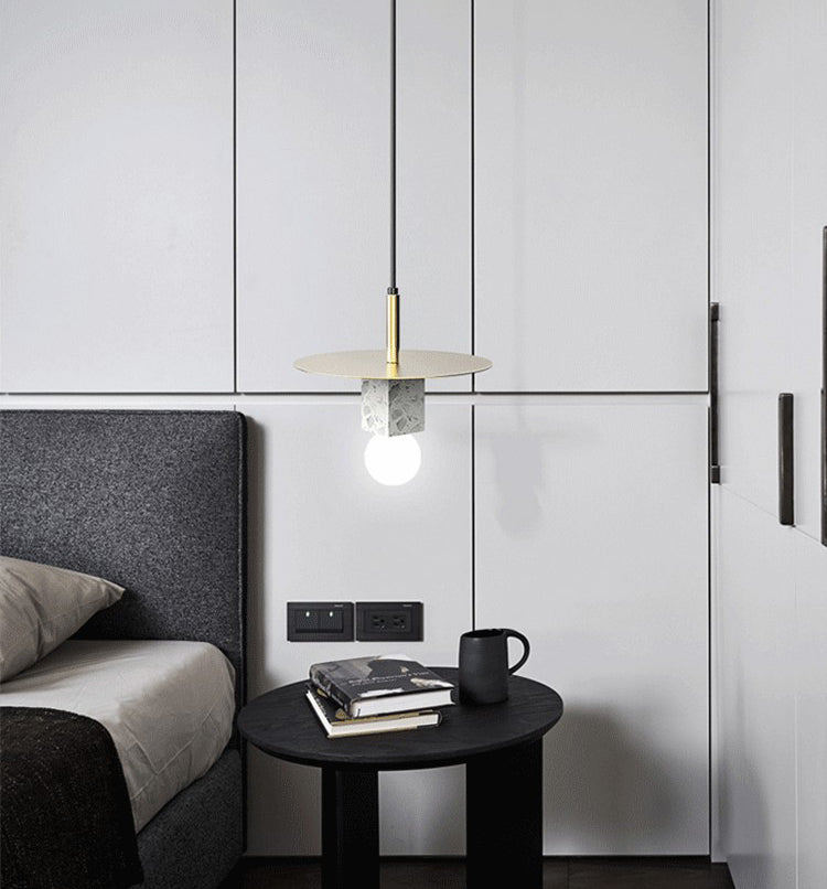 Schattierte Beleuchtung Anhänger zeitgenössischer Stil Steinschlafzimmer Anhänger Beleuchtung