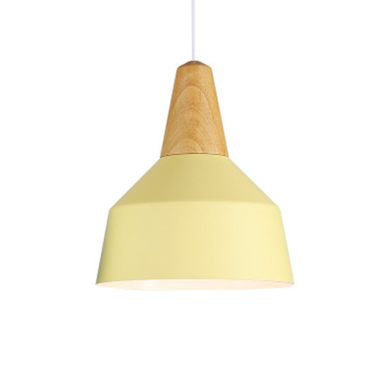 Trota in legno in metallo Trota sospesa a sospensione Simplicità Simplicità Apparecchio di illuminazione a sospensione per camera da letto