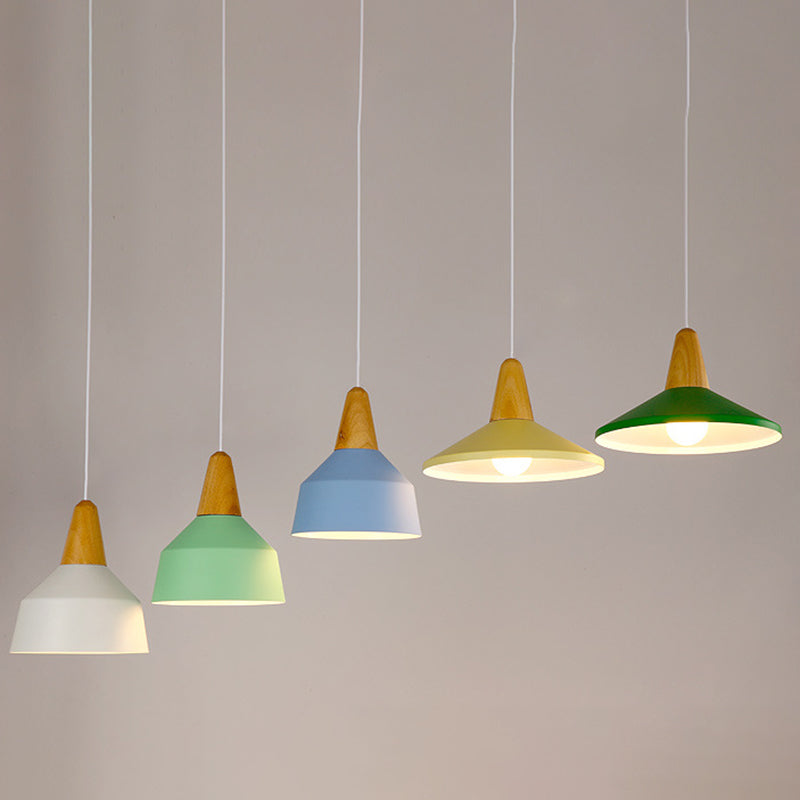 Trota in legno in metallo Trota sospesa a sospensione Simplicità Simplicità Apparecchio di illuminazione a sospensione per camera da letto