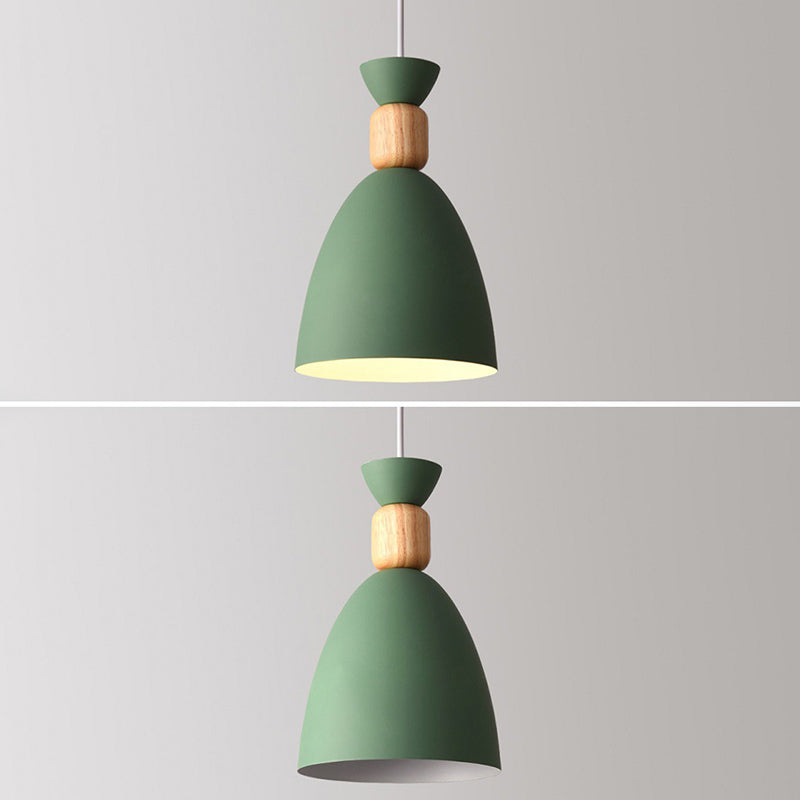 Posaborador de iluminación blanca sombreada fijación de iluminación de metal de estilo nórdico para comedor para comedor