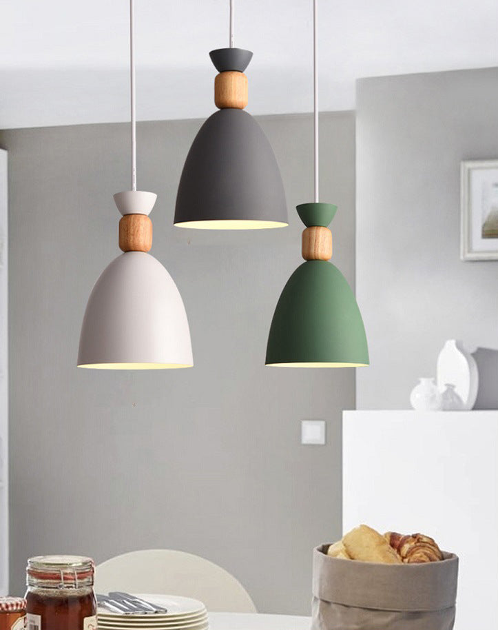 Wit gearceerde verlichting hanger Noordse stijl metalen hanger verlichtingsarmatuur voor eetkamer