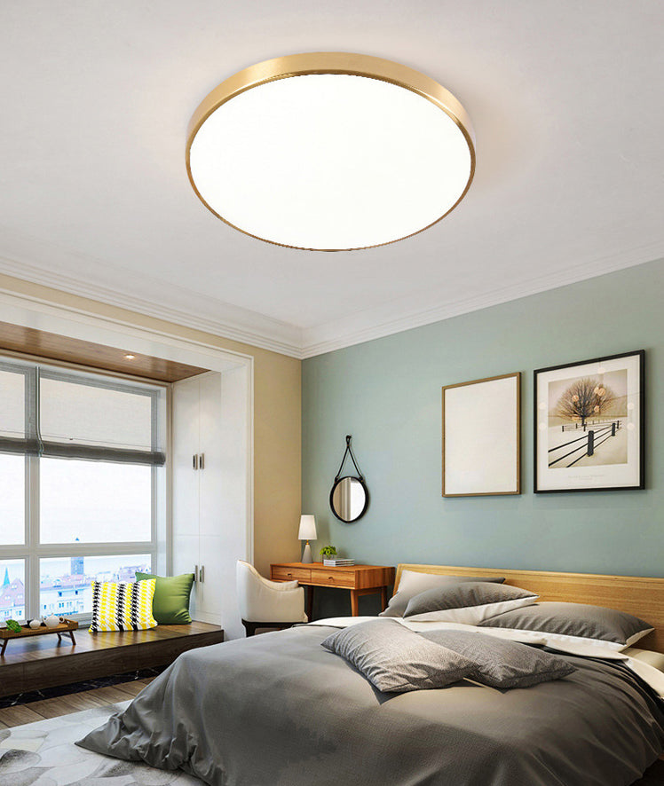 Circular Led Flush Mount Ceiling Light Fixtures Modern Acrylic Flush Light