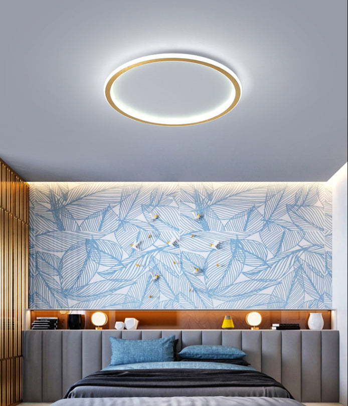 Ronde inbouwverlichtingsarmaturen Aluminium moderne eenvoud Inbouwlamp voor slaapkamer