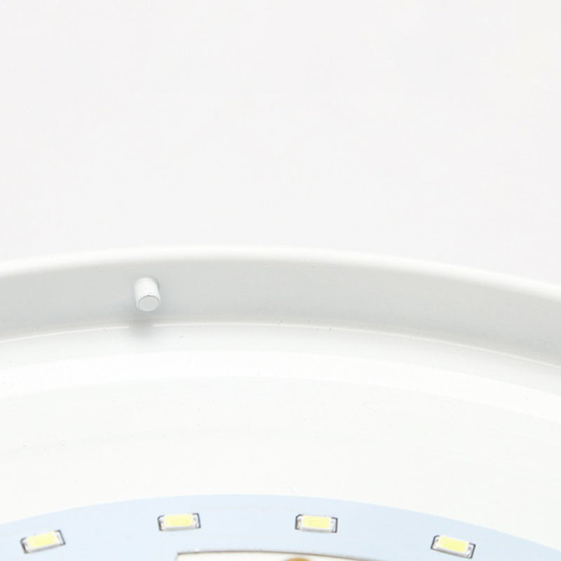 Luz de techo LED redonda de aleación de aluminio dorado, accesorio de iluminación empotrado de estilo moderno y sencillo para dormitorio