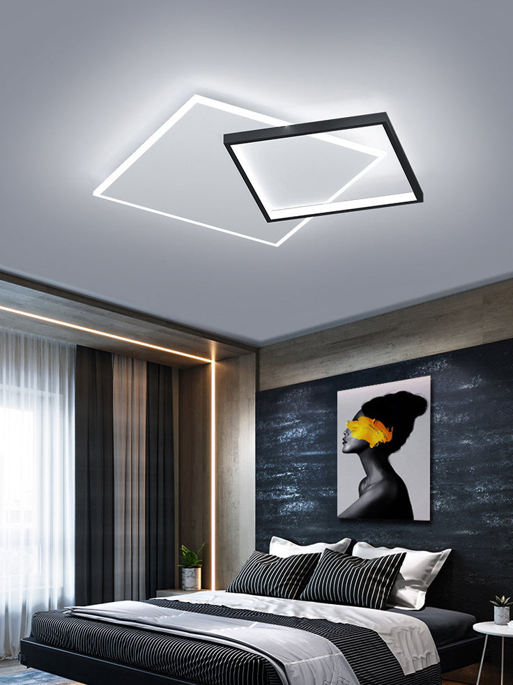 Square Flush Mount Light Fixtures Modern Acrylic Flushmount