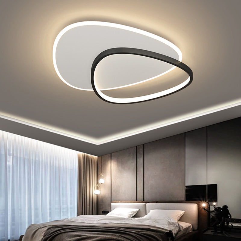Stone Flush Mount Ceiling Light Fixtures Modern Acrylic Ceiling Mount Chandelier for Bedroom
