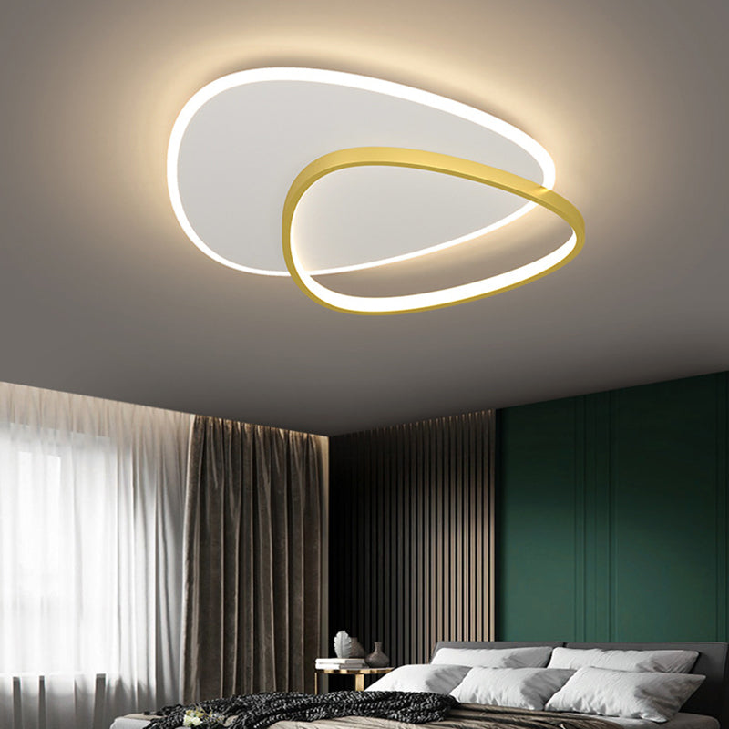 Stone Flush Mount Ceiling Light Fixtures Modern Acrylic Ceiling Mount Chandelier for Bedroom