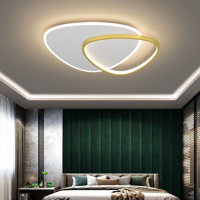 Stone Flush Mount Ceiling Light Fixtures Modern Acrylic Ceiling Mount Chandelier for Bedroom