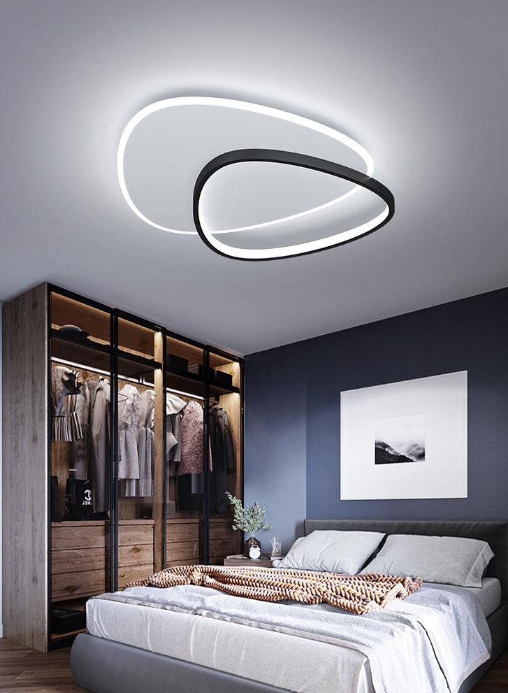 Stone Flush Mount Ceiling Light Fixtures Modern Acrylic Ceiling Mount Chandelier for Bedroom