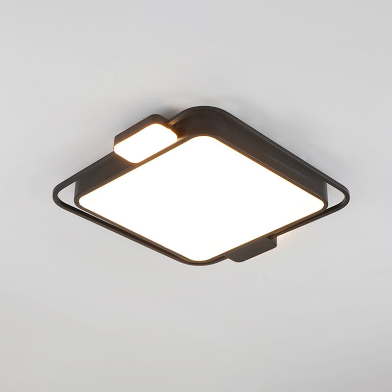 Geometrische Unterputz-Deckenleuchten, moderner Acryl-Deckenleuchter für Schlafzimmer