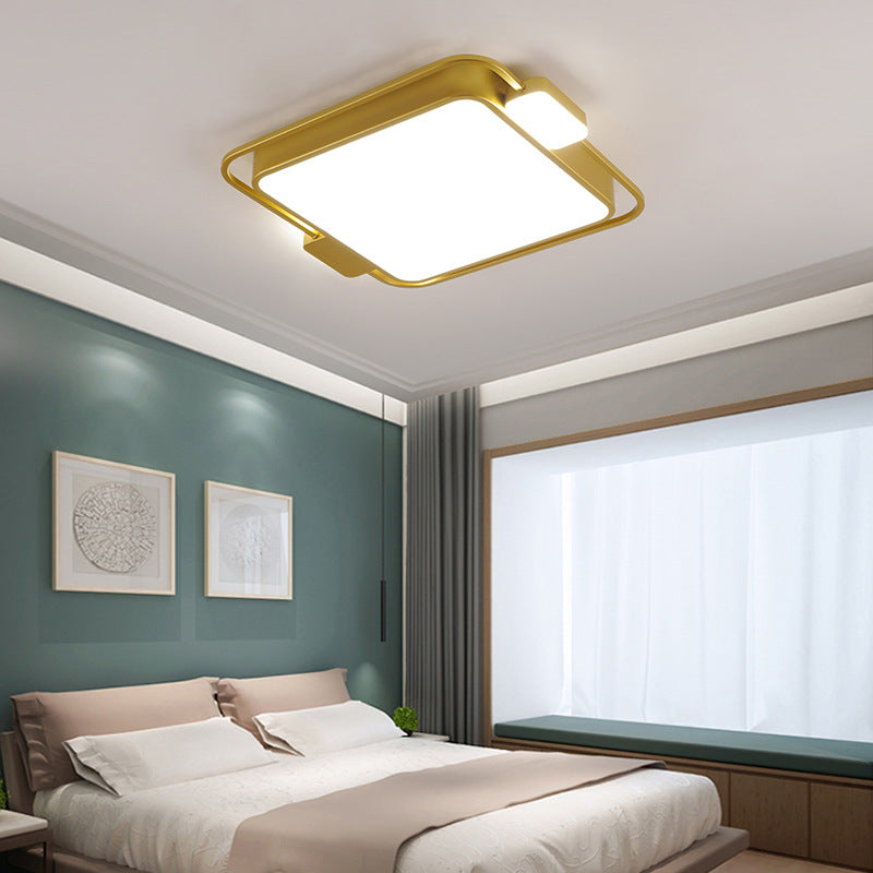 Geometrische Unterputz-Deckenleuchten, moderner Acryl-Deckenleuchter für Schlafzimmer