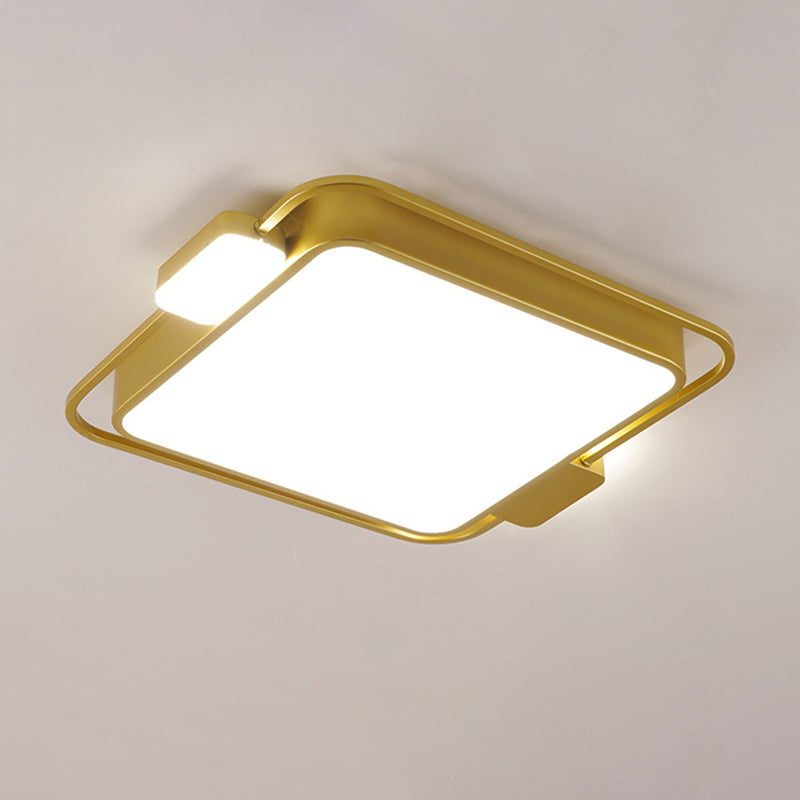 Geometrische Unterputz-Deckenleuchten, moderner Acryl-Deckenleuchter für Schlafzimmer