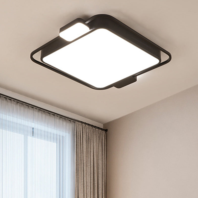 Geometrische Unterputz-Deckenleuchten, moderner Acryl-Deckenleuchter für Schlafzimmer