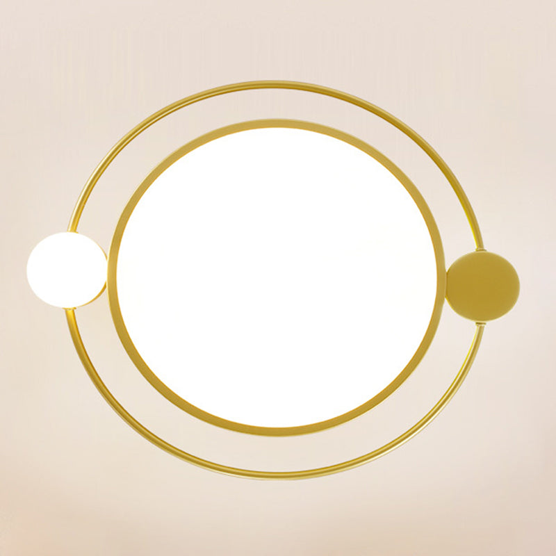 Geometrische Unterputz-Deckenleuchten, moderner Acryl-Deckenleuchter für Schlafzimmer