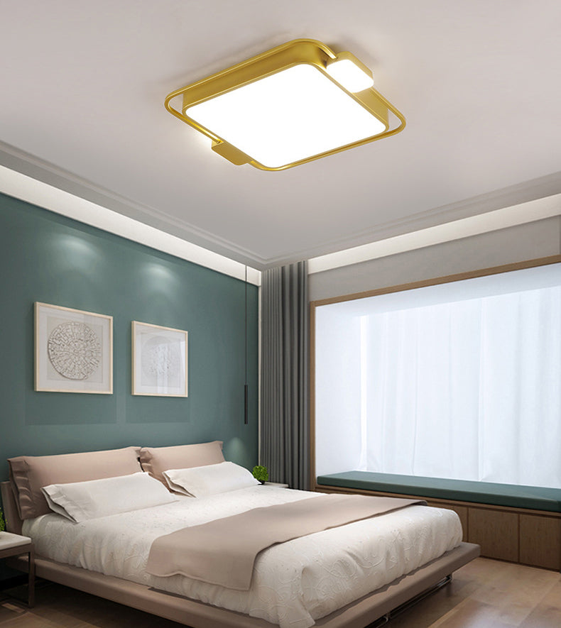 Geometrische Unterputz-Deckenleuchten, moderner Acryl-Deckenleuchter für Schlafzimmer