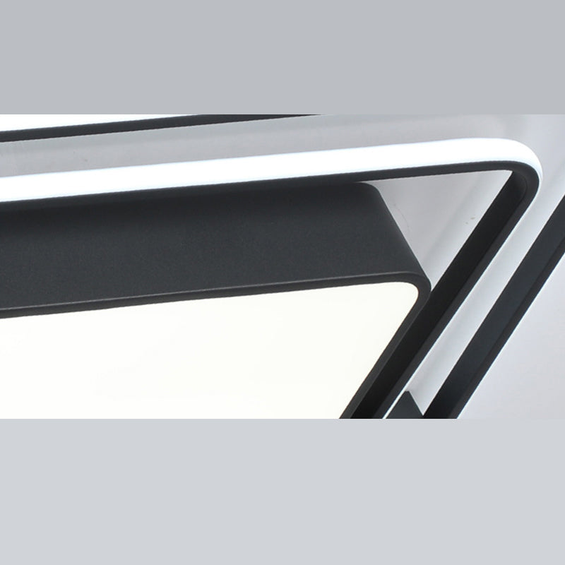 Rechteck Unterputz Deckenleuchte Licht Armaturen Moderne Acryl Deckenmontage Chandelier für Schlafzimmer