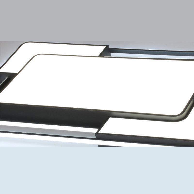 Rechteck Unterputz Deckenleuchte Licht Armaturen Moderne Acryl Deckenmontage Chandelier für Schlafzimmer