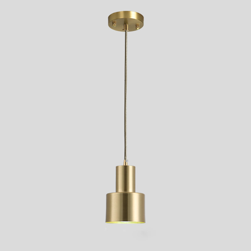 Postmodern Simplicity Brass Lamp Body Pendant Lamp Hanging Light for Bedroom