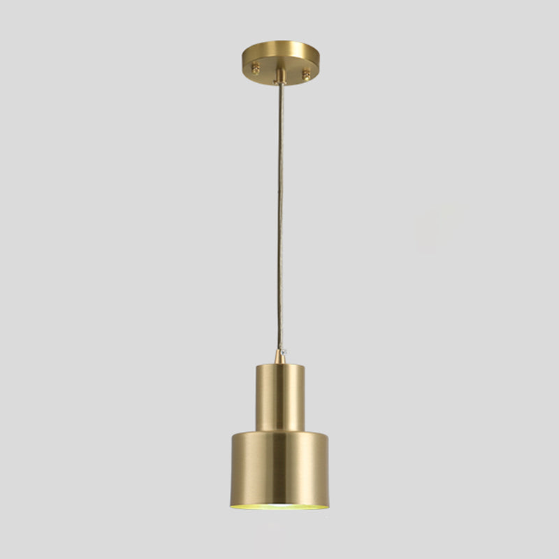 Postmodern Simplicity Brass Lamp Body Pendant Lamp Hanging Light for Bedroom