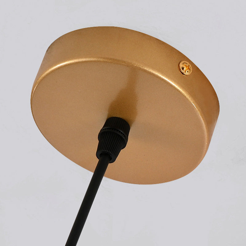 Round Glass Multi Light Pendant Contemporary Style Ceiling Pendant Light for Dinning Room