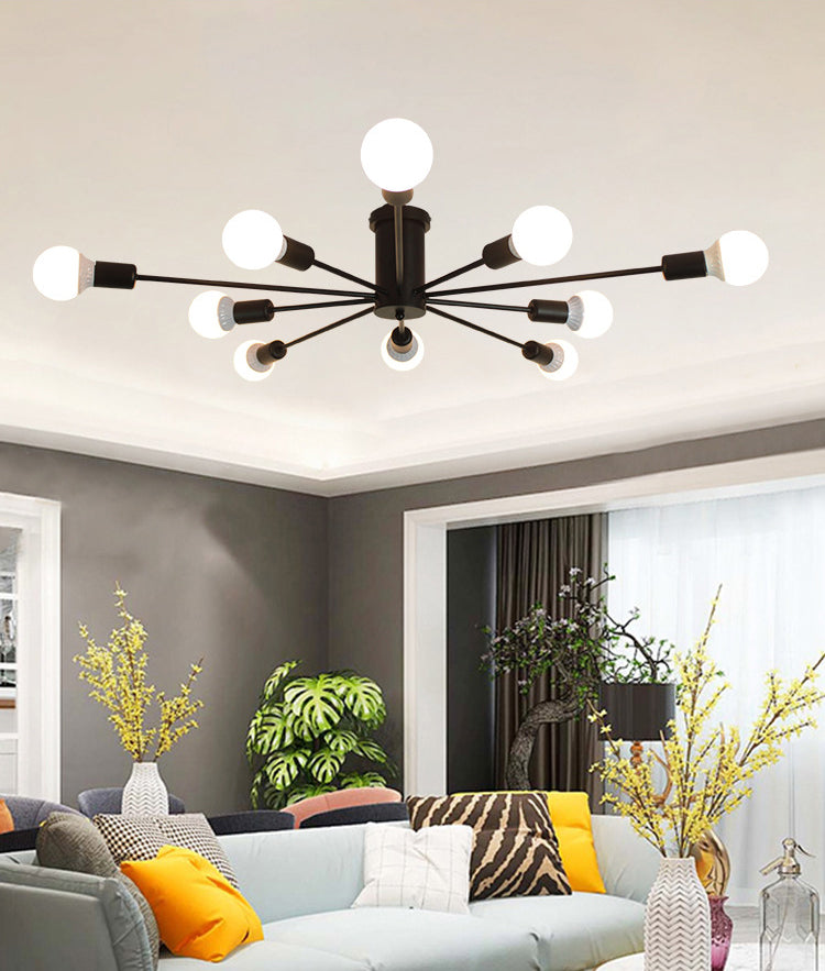 Faculteur de plafond en métal créatif de style nordique