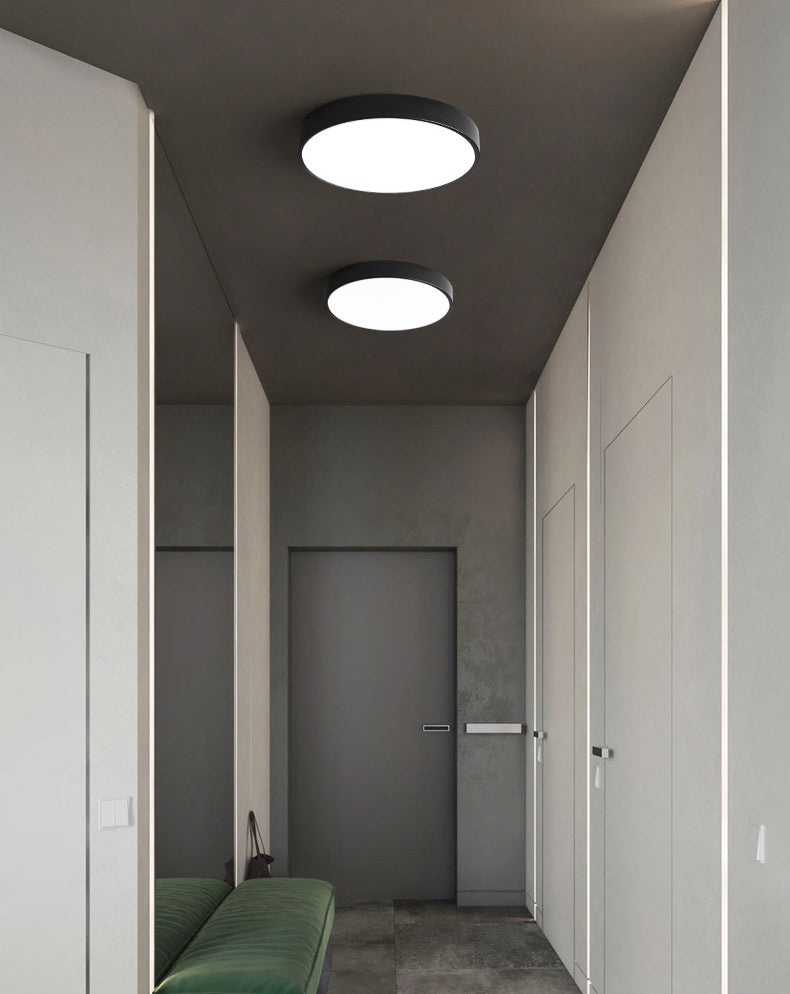 Plafonnier LED rond en acrylique, luminaire de Style nordique simple, pour couloir d'entrée