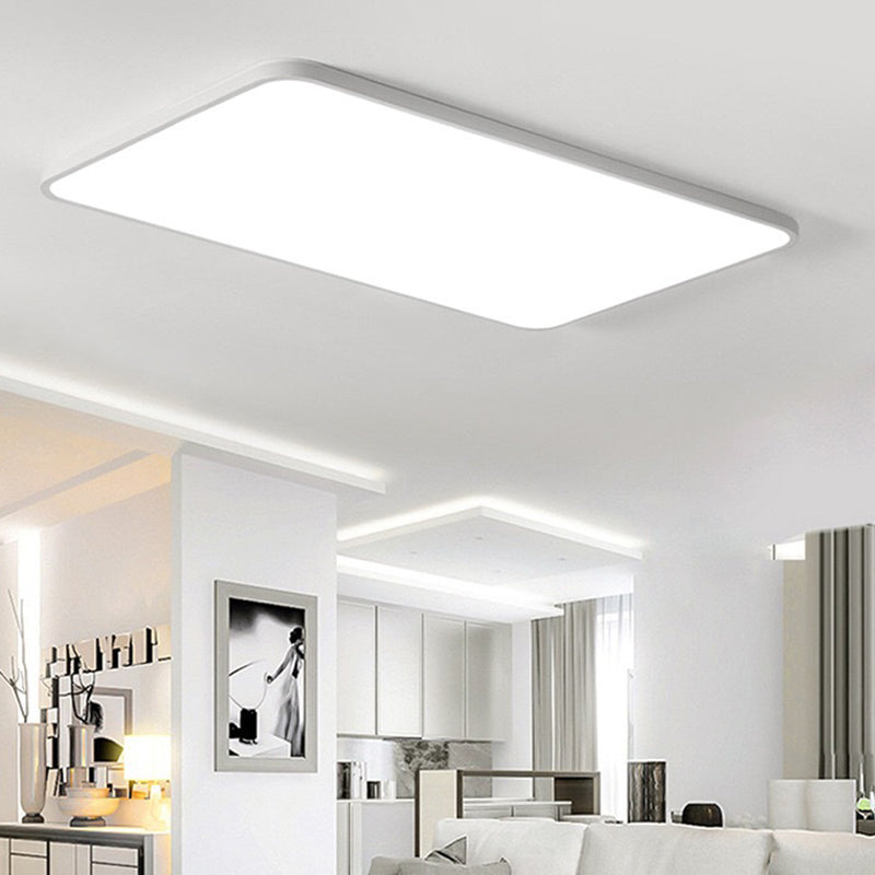 Rectangular Flush Mount Light Fixtures Modern Acrylic Flush Light