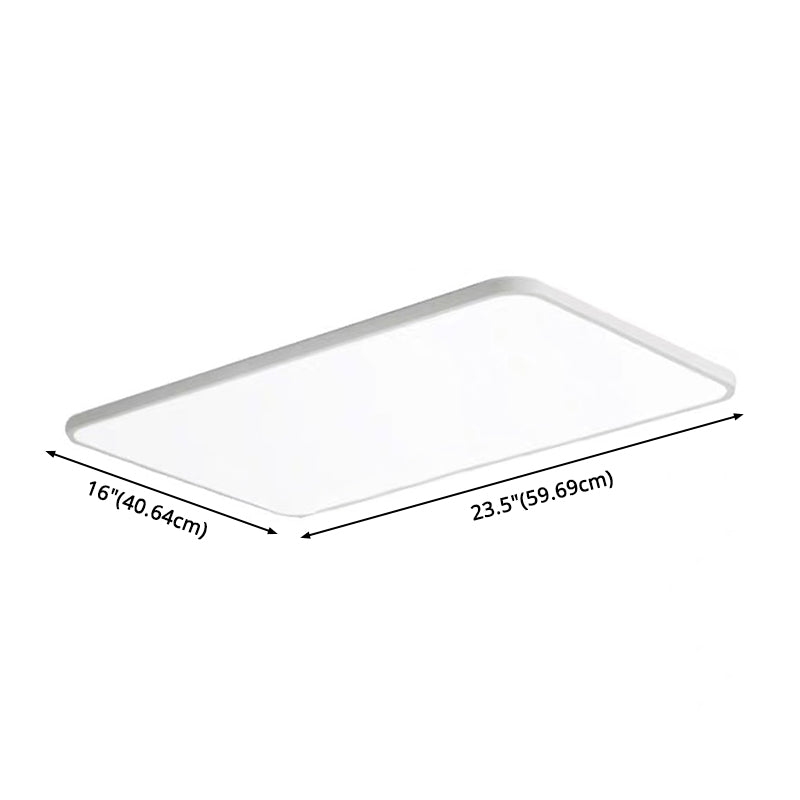 Rectangular Flush Mount Light Fixtures Modern Acrylic Flush Light