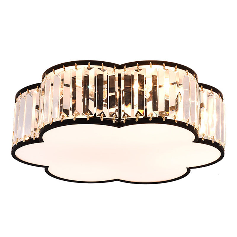Scalloped Flush Mount Light Modern Crystal Flush Mount