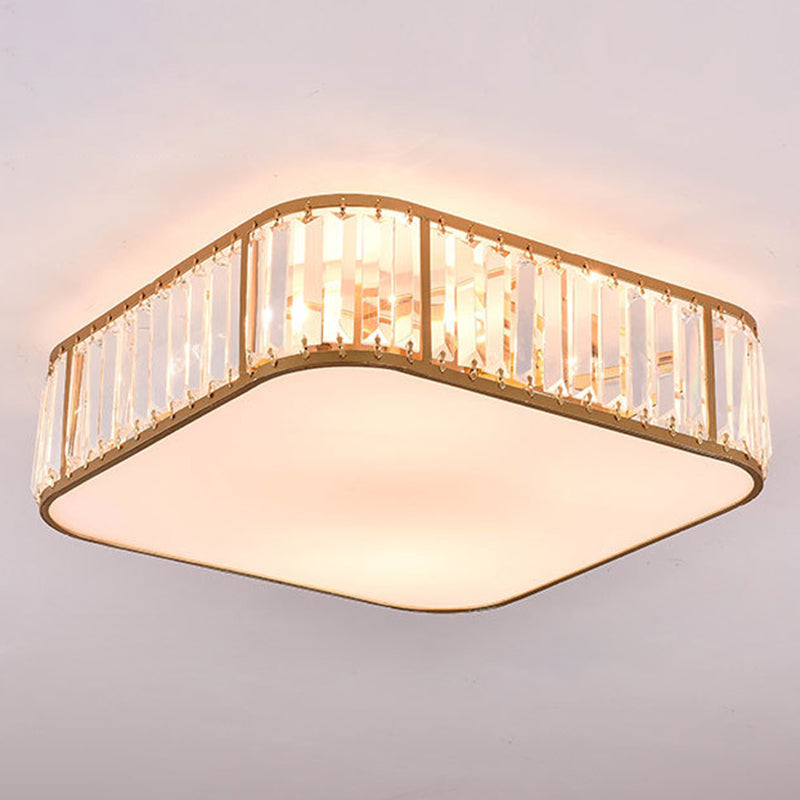 Scalloped Flush Mount Light Modern Crystal Flush Mount