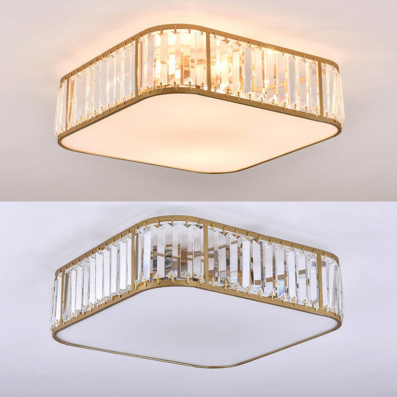 Scalloped Flush Mount Light Modern Crystal Flush Mount