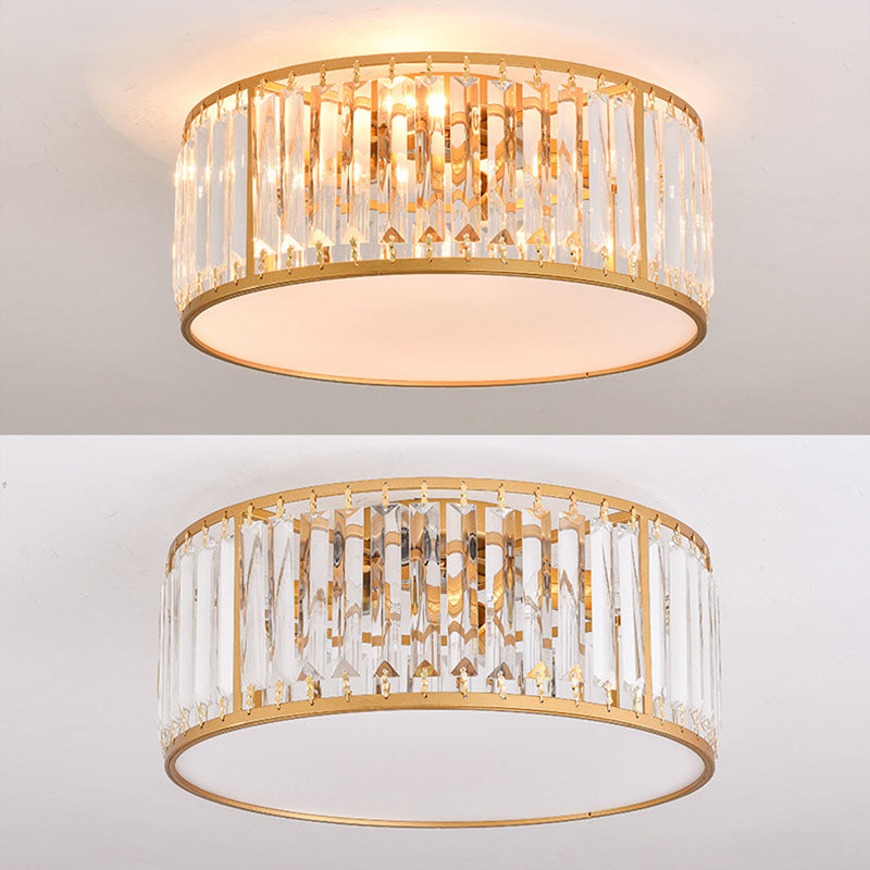 Scalloped Flush Mount Light Modern Crystal Flush Mount