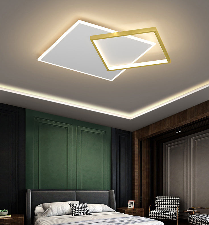 Square Flush Mount Light Fixtures Modern Acrylic Flushmount