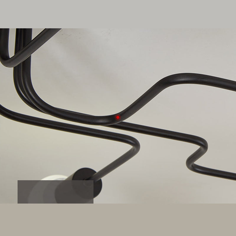 Blootgestelde lamp, plafondmontage, kroonluchter, industriële metalen verlichtingsarmatuur