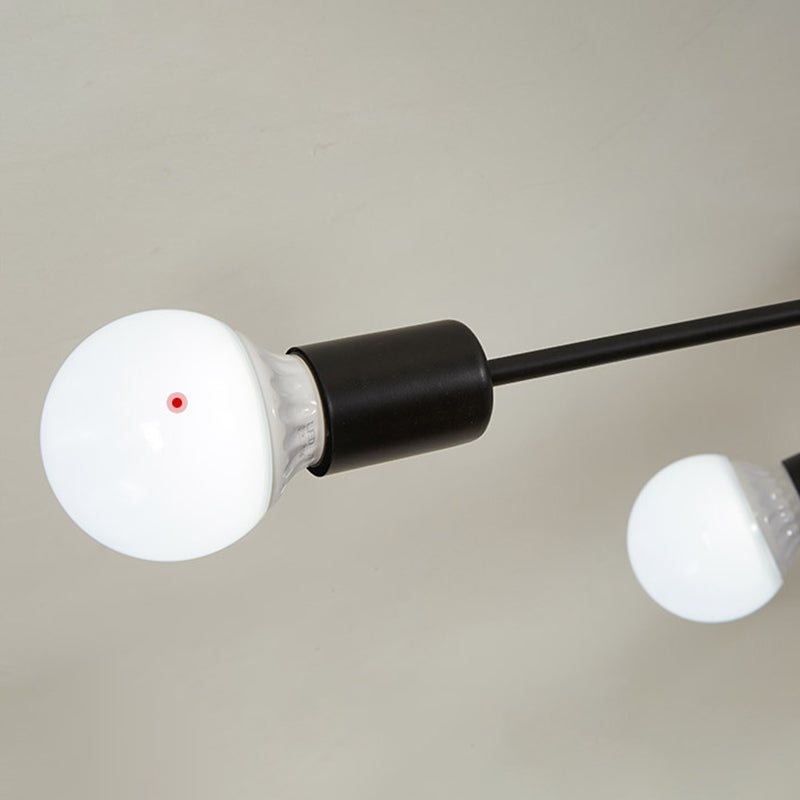 Blootgestelde lamp, plafondmontage, kroonluchter, industriële metalen verlichtingsarmatuur