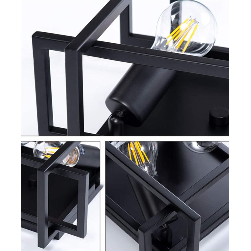 Appareils d'éclairage encastrés carrés plafonniers industriels en métal pour couloir