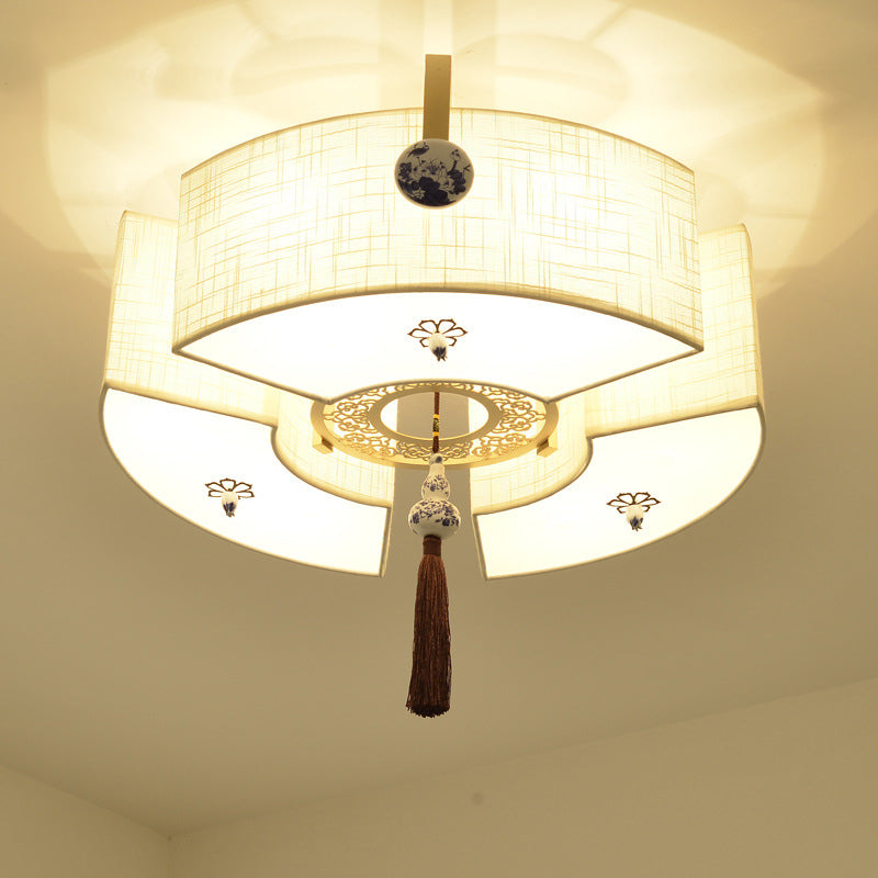 Cercle traditionnel Clôture de l'ébullition Tissu plafond Fixation du plafond de plafond pour la chambre à coucher