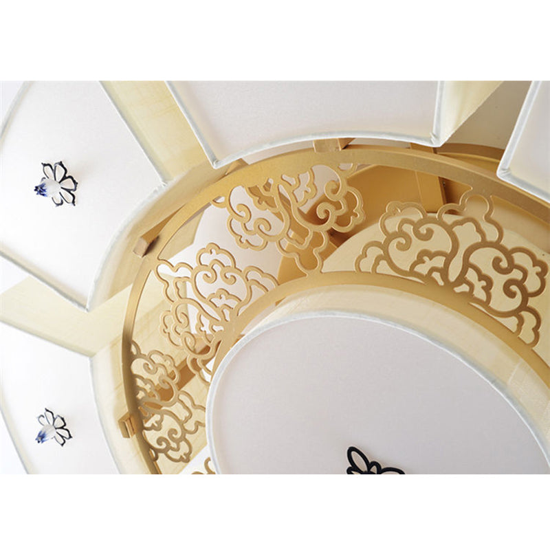 Cercle traditionnel Clôture de l'ébullition Tissu plafond Fixation du plafond de plafond pour la chambre à coucher