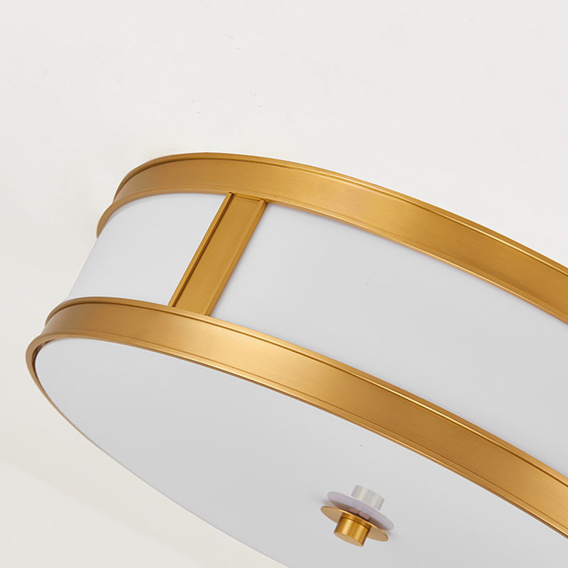 American Minimalist Copper LED Ceiling Light Acrylique Lampombre 1 Light Bedroom light