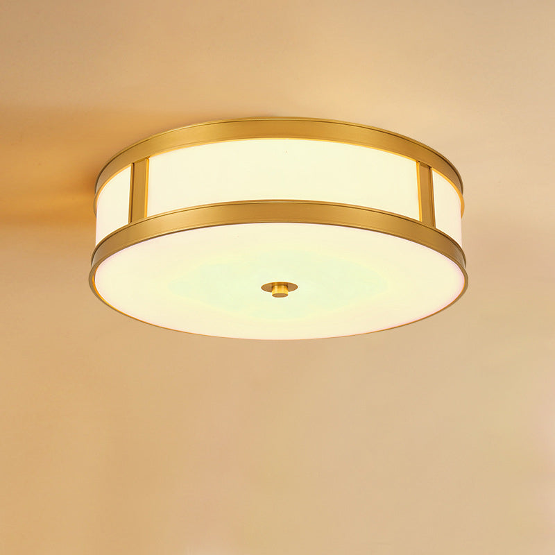 American Minimalist Copper LED Ceiling Light Acrylique Lampombre 1 Light Bedroom light
