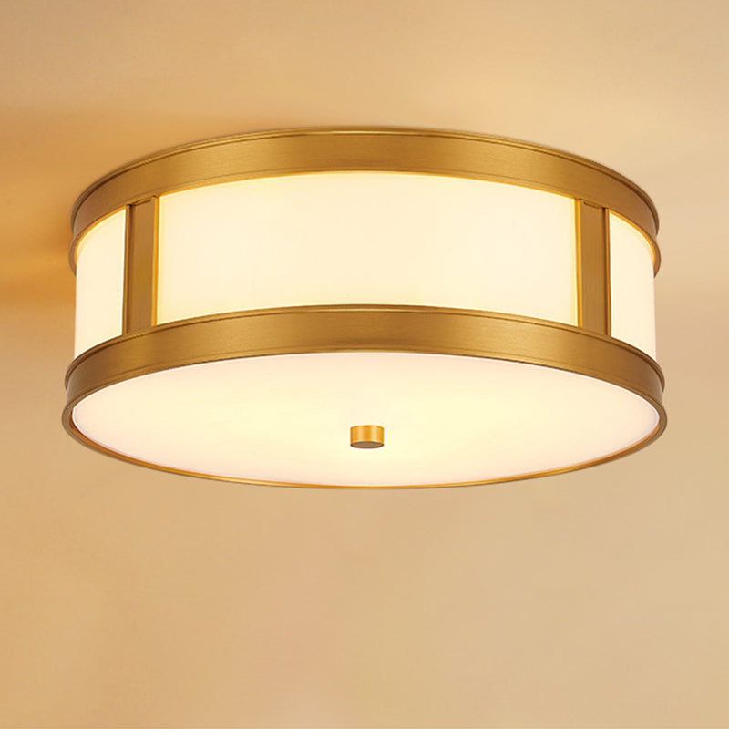 American Minimalist Copper LED Ceiling Light Acrylique Lampombre 1 Light Bedroom light
