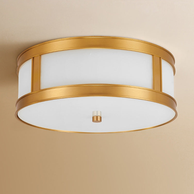 American Minimalist Copper LED Ceiling Light Acrylique Lampombre 1 Light Bedroom light