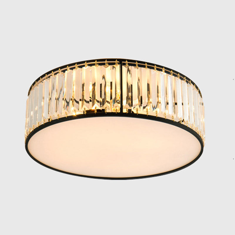 Modern Simplicity Round Crystal Ceiling Light Hardware Lamp Body for Living Room