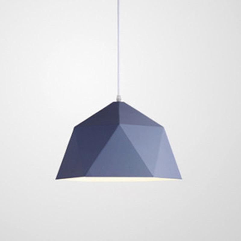 Diamond Dining Room Pendant Ceiling Light Modern Style Metal 1 Light Hanging Ceiling Light