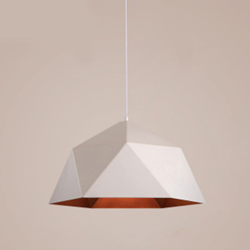 Diamond Dining Room Pendant Ceiling Light Modern Style Metal 1 Light Hanging Ceiling Light